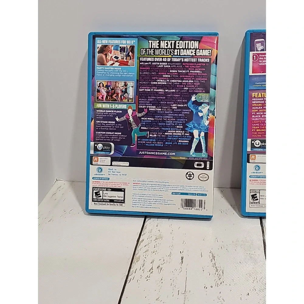 Wii U LOT of 3 Just Dance 2014 2015 2016 Nintendo Game